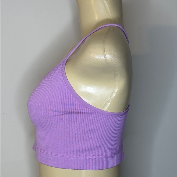 Colsie Lavender Ribbed Bralette Size L - Picture 4 of 6